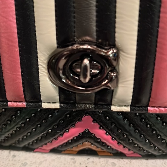 NWT! COACH COLORBLOCK QUILTED BOWERY LEATHER CROSSBODY BAG - Picture 2 of 10